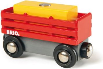 Brio Červený vagón se žlutým nákladem - obrázek 1
