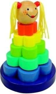 Rainbow Pyramida Dolly Woody - obrázek 1