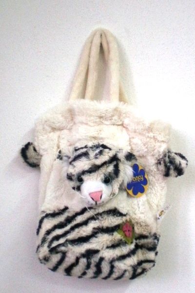 Bílý tygr - kabelka 20cm - obrázek 1