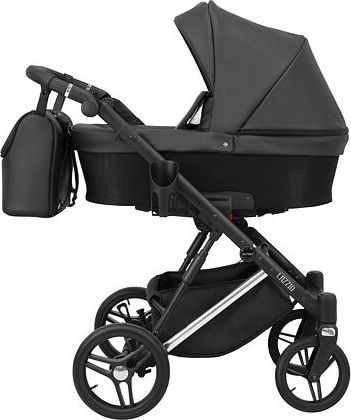 Kočárek Kunert Lazzio Eco Premium dvojkombinace stříbrný rám černý - obrázek 1