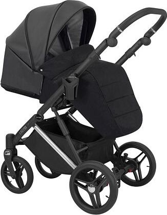 Kočárek Kunert Lazzio Eco Premium dvojkombinace stříbrný rám černý - obrázek 4