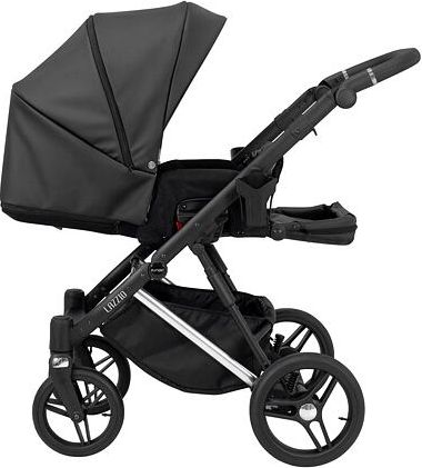 Kočárek Kunert Lazzio Eco Premium dvojkombinace stříbrný rám černý - obrázek 18