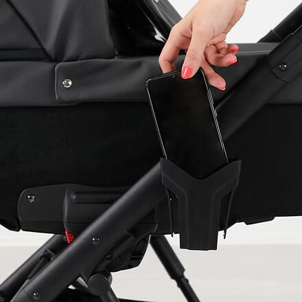 Kočárek Kunert Lazzio Eco Premium dvojkombinace stříbrný rám černý - obrázek 25