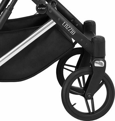 Kočárek Kunert Lazzio Eco Premium dvojkombinace stříbrný rám černý - obrázek 29