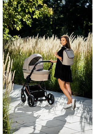 Kočárek Kunert Lazzio Eco Premium dvojkombinace stříbrný rám černý - obrázek 41
