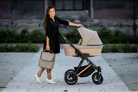Kočárek Kunert Lazzio Eco Premium dvojkombinace stříbrný rám černý - obrázek 43