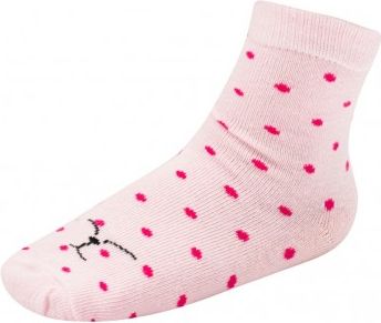 Dětské bavlněné ponožky New Baby růžové puntíky, Růžová, 98 (2-3r) - obrázek 1