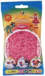Hama H207-72 Průhledné růžové korálky 1000 ks Midi - obrázek 1