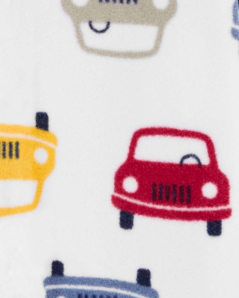 CARTER'S Overal na druky fleece Sleep & Play Cars chlapec 3m - obrázek 2