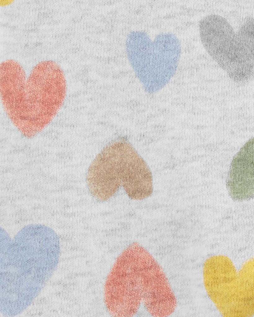 CARTER'S Overal na zip Sleep & Play vícebarevná Hearts dívka 3m - obrázek 2