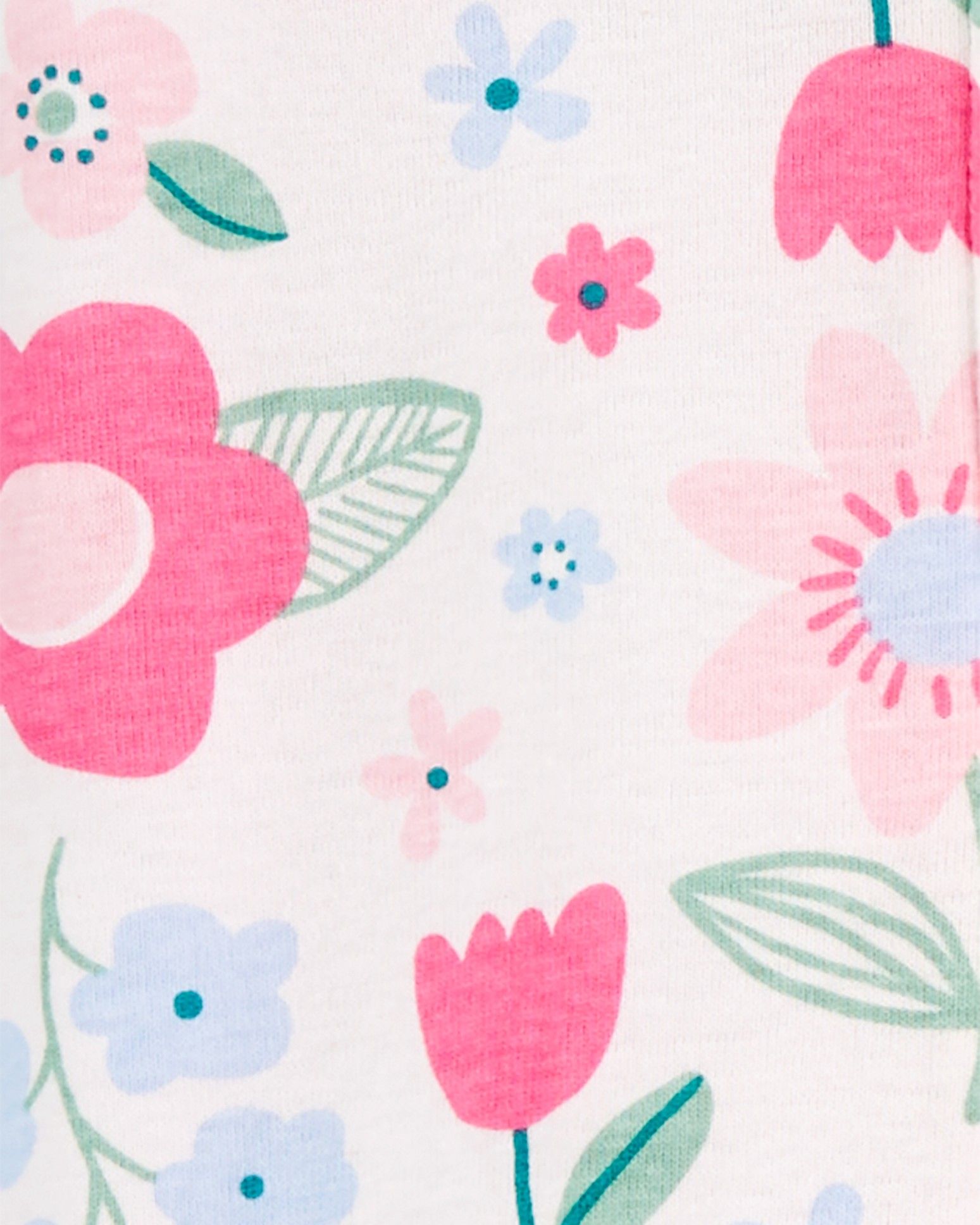 CARTER'S Overal na zip Sleep&Plays Flowers and Dots dívka LBB 2ks NB, vel. 56 - obrázek 2