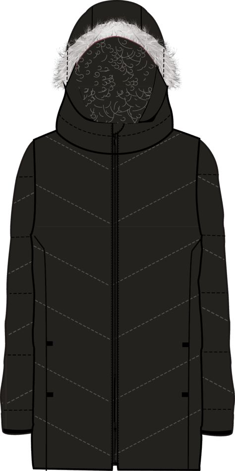 Roxy dívčí kabát Some Say Coat ERGJK03095-KVJ0 8 tmavě šedá - obrázek 1