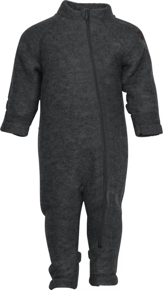 Mikk-Line kojenecký vlněný oblek OEKO - TEX Anthracite Melange 50005 Velikost: 56 - obrázek 1