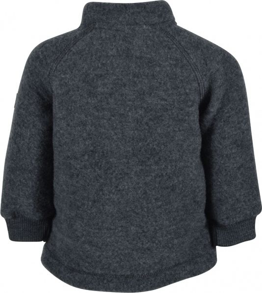 Mikk-Line dětská vlněná bunda OEKO - TEX Anthracite Melange 50002 Velikost: 122 - obrázek 2