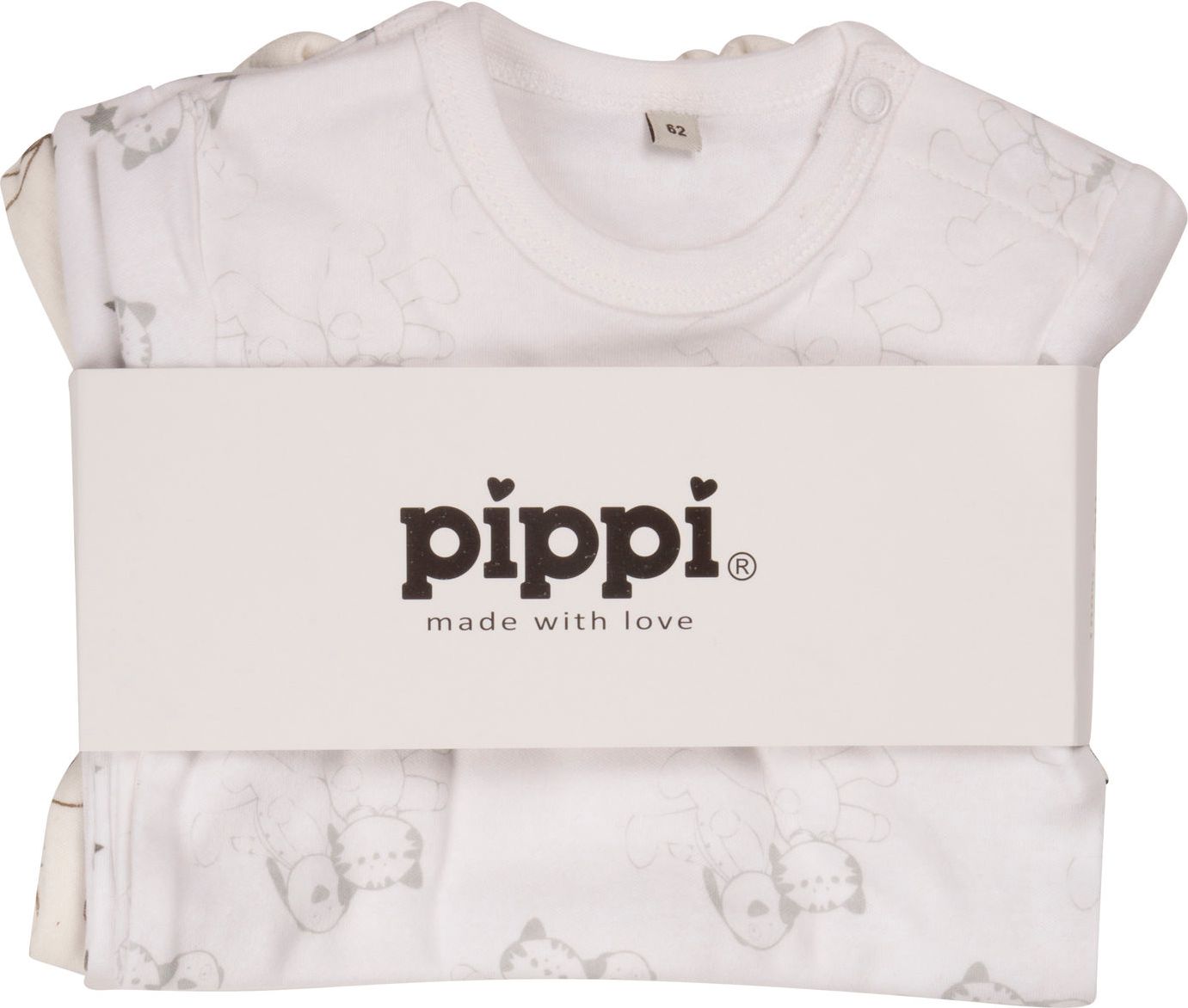 Pippi kojenecké body s krátkým rukávem OEKO - TEX set 4 ks 3820 - 200 Velikost: 50 - obrázek 6