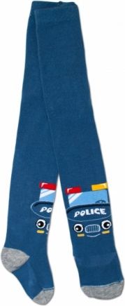 Bavlněné punčocháče - Policie tm. modré, Velikost koj. oblečení 62-74 (3-9m) - obrázek 1