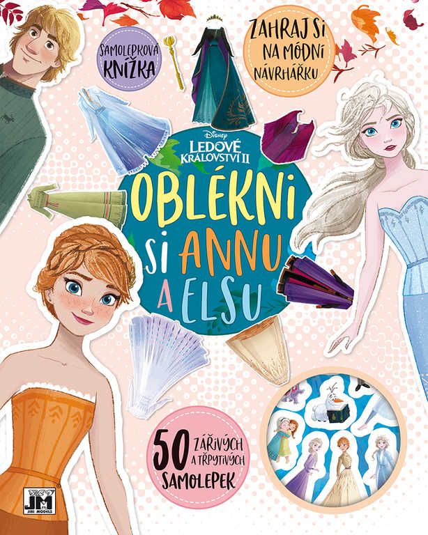 JIRI MODELS Oblékni si Annu a Elsu kreativní set se samolepkami Frozen 2 - obrázek 1
