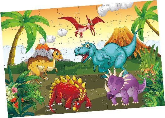 RAPPA Puzzle dinosauři maxi 48 ks 92 x 62 cm - obrázek 2