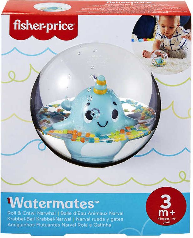 FISHER PRICE Baby zvířátko plovoucí v kouli ve vodě 3 druhy pro miminko - obrázek 3
