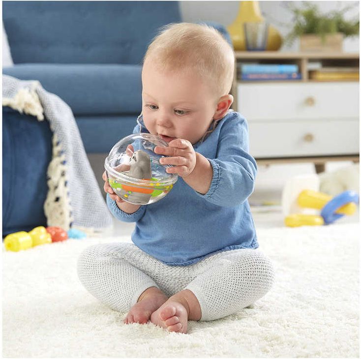 FISHER PRICE Baby zvířátko plovoucí v kouli ve vodě 3 druhy pro miminko - obrázek 5