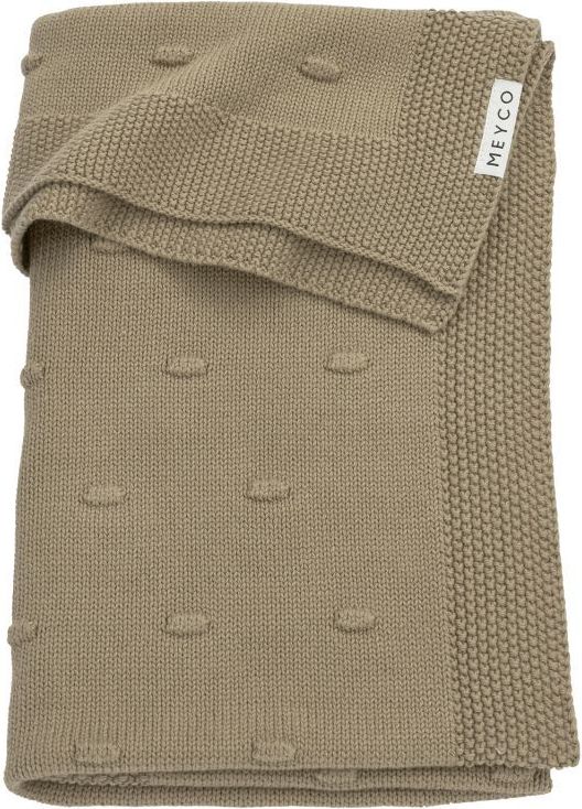 Meyco Deka do kočárku/kolébky 75x100 cm Knots Taupe 2021 - obrázek 1