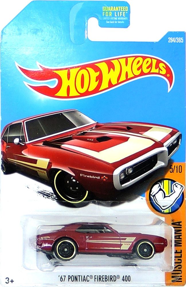 Mattel HOT WHEELS - '67 Pontiac Firebird 400 Burgundy (B6) - obrázek 1