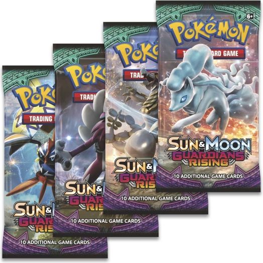 ADC HRA Karty doplňkové Pokémon SM2 Guardians Rising Booster 10 náhodných karet - obrázek 1