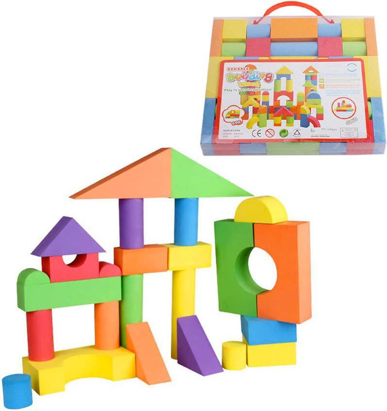 Baby soft kostky barevné pěnové set 38ks stavebnice pro miminko - obrázek 1