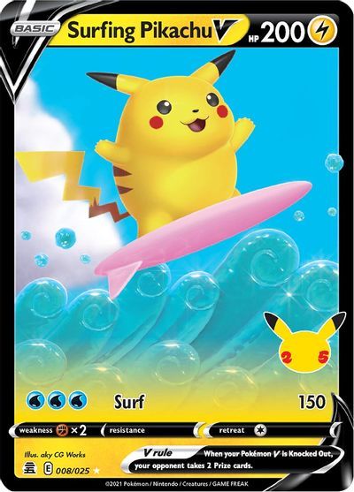 Surfing Pikachu V /POKEMON - Celebrations - obrázek 1