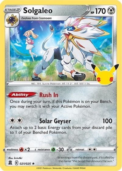 Solgaleo /POKEMON - Celebrations - obrázek 1