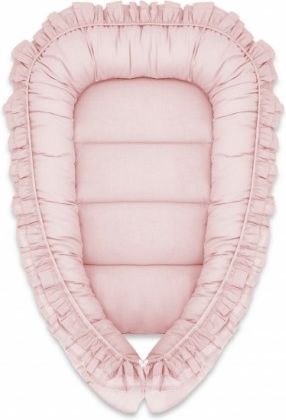 Baby Nellys Bavlněné oboustranné hnízdečko 55 x 75 cm, ROYAL - růžová - obrázek 1