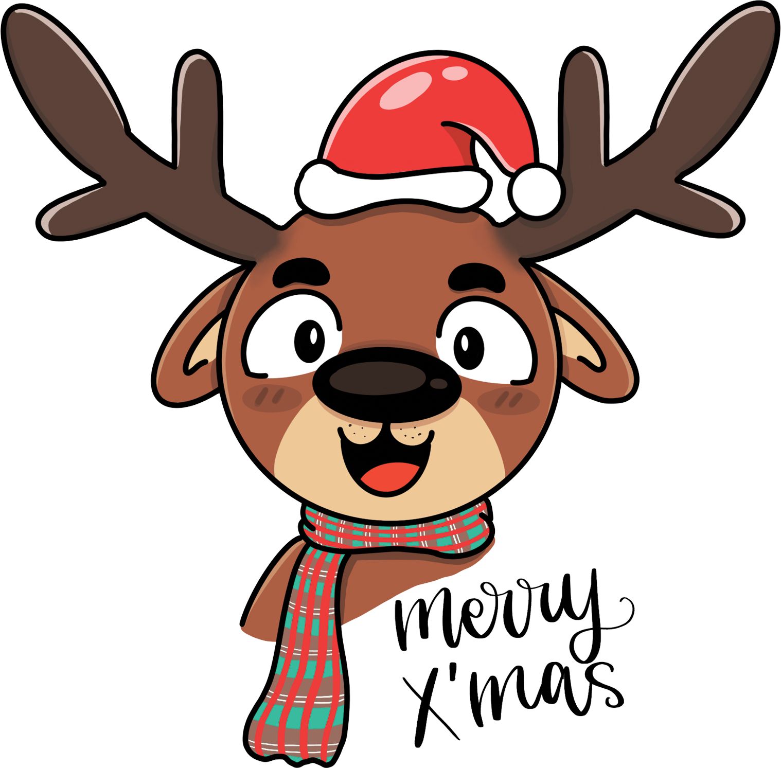 Kojenecké body Ellie Bee, krátký nebo dlouhý rukáv, barva bílá, motiv "Merry X'mas" Velikost: 0 - 3 měsíce (56 - 62cm), Rukáv: dlouhý - obrázek 2