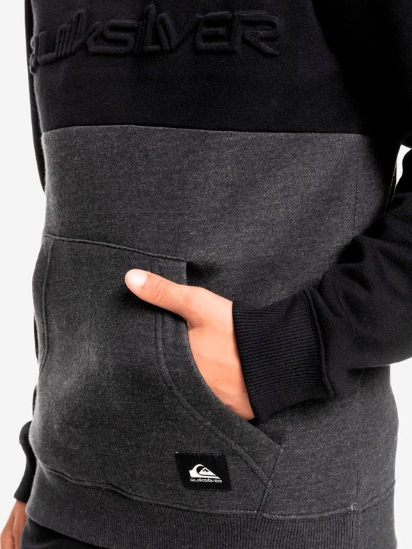 Emboss Hood Youth Mikina dětská Quiksilver | Černá | Chlapecké | 10 - obrázek 4