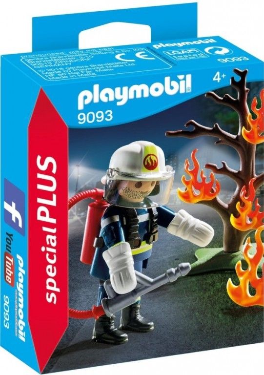 Playmobil 9093 Hasič a hořící strom - obrázek 1