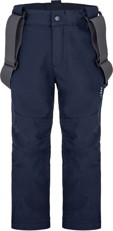 Loap chlapecké softshellové lyžařské kalhoty Lomec 112/116 tmavě modrá - obrázek 1