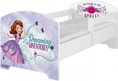 BabyBoo Dětská postel Disney - Sofie - bílá, s matrací, Rozměry 140x70 - obrázek 1