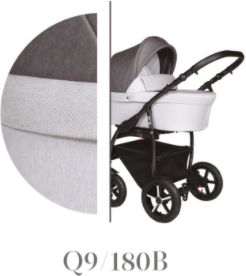 Baby Merc Q9 Light Grey/Black 2021 - obrázek 1