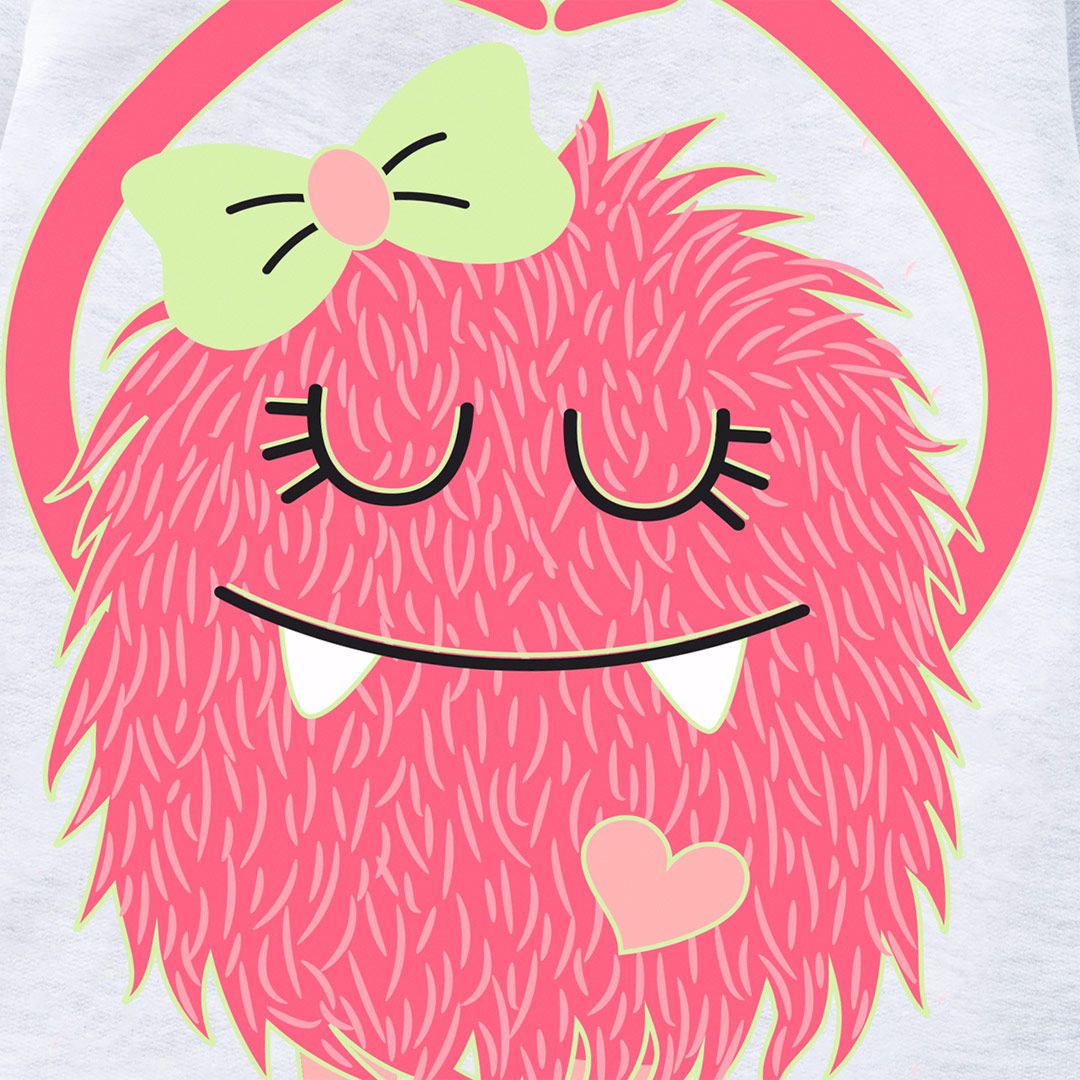 Dívčí hřejivé pyžamo KYLY LOVE MONSTER šedé Velikost: 98 - obrázek 2