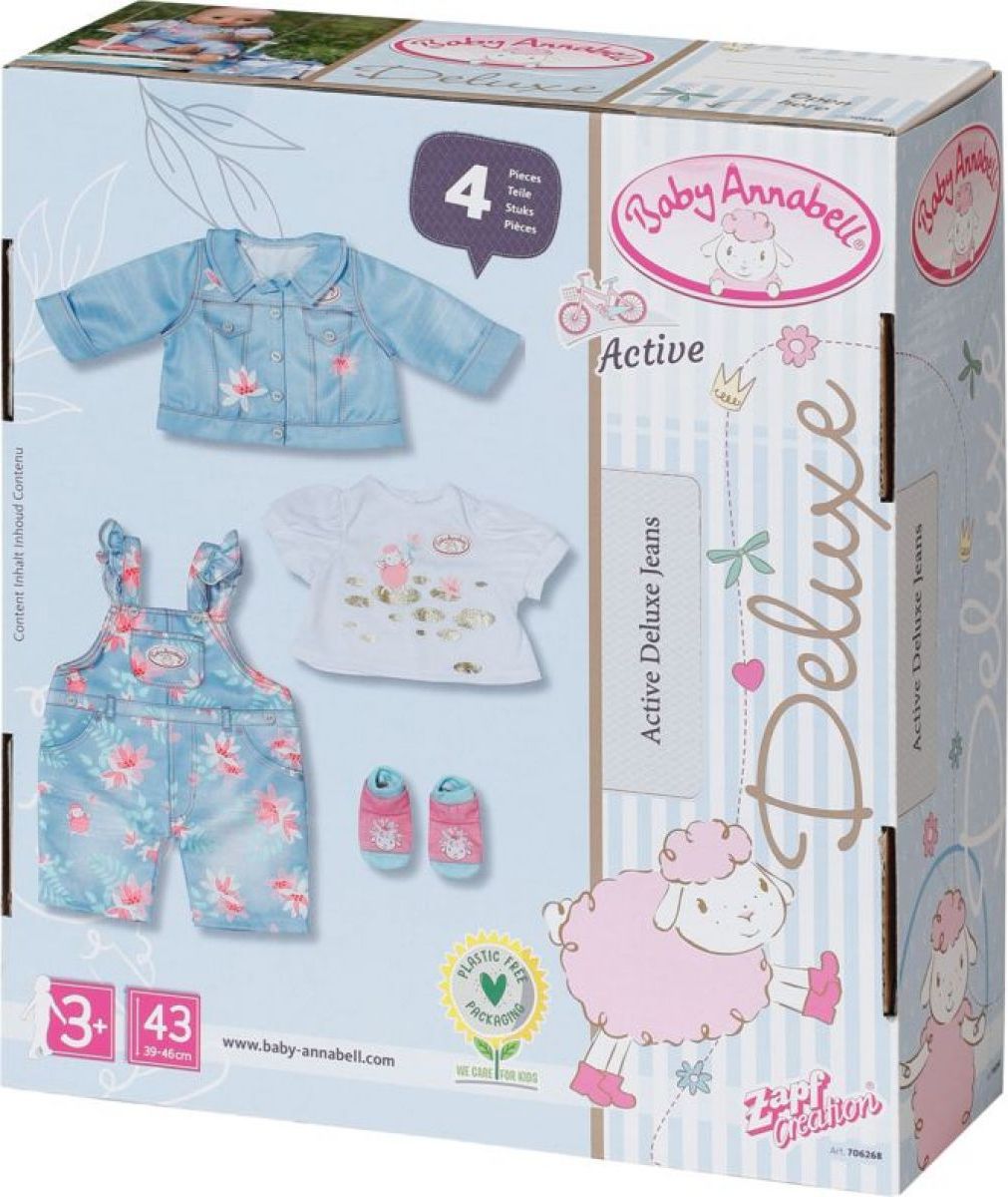 Baby Annabell Džínové oblečení Deluxe, 43 cm 706268 - obrázek 8
