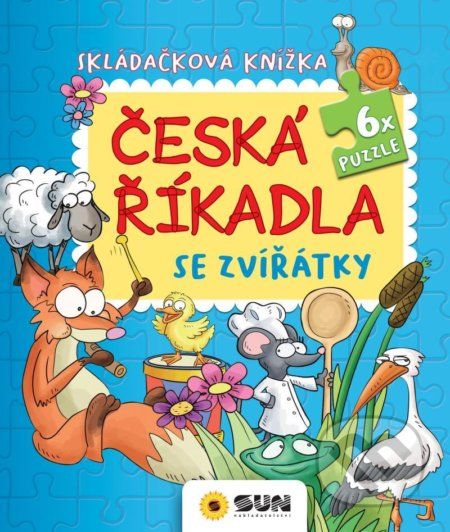 Česká říkadla se zvířátky puzzle - Skládačková knížka - SUN - obrázek 1