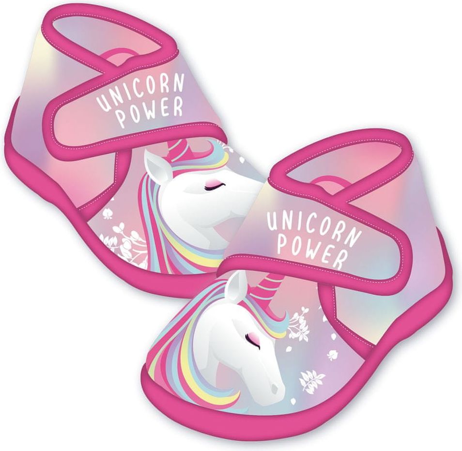Disney dívčí bačkory Unicorn ZK50901 růžová 22 - obrázek 1