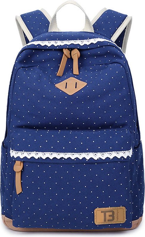 Dámský studentský batoh Canvas TopBags dot - Dark Blue 19 l - obrázek 1