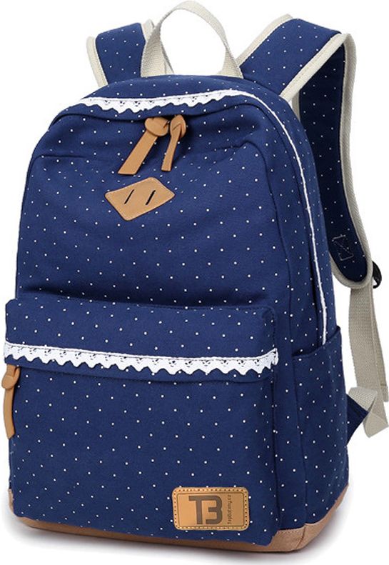 Dámský studentský batoh Canvas TopBags dot - Dark Blue 19 l - obrázek 2