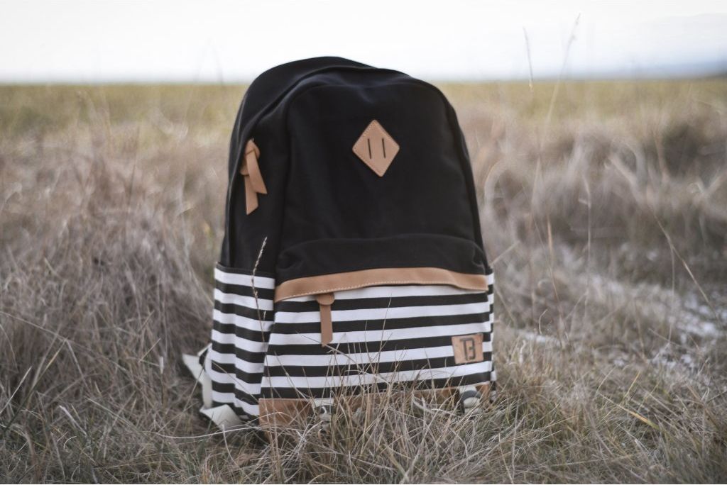 Dámský studentský batoh Canvas TopBags Black Stripe 21 l - obrázek 3