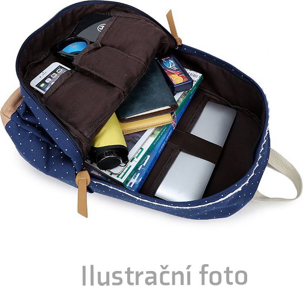 Dámský studentský batoh Canvas TopBags dot - Beige 19 l - obrázek 5