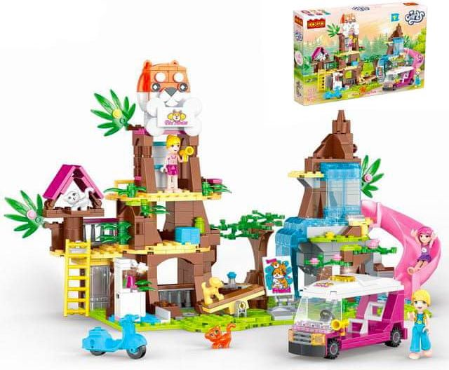 Cogo Girls stavebnice Tréninkové hřiště pro zvířátka LEGO kompatibilní 632 dílů - obrázek 1