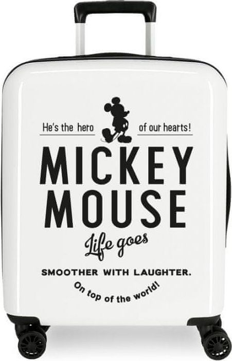 Joummabags Luxusní dětský ABS cestovní kufr MICKEY MOUSE Hero, 55x40x20cm, 38L, 3668762 - obrázek 1