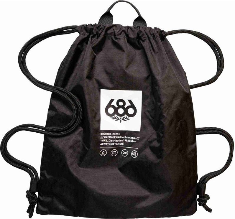 686 Gymsack Rope Sling Bag Black OS - obrázek 1
