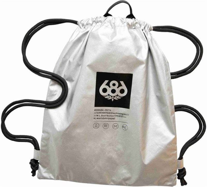 686 Gymsack Rope Sling Bag Silver OS - obrázek 1