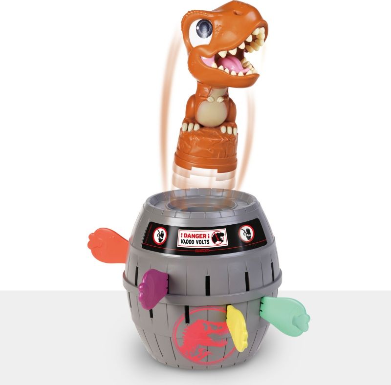TOMY - Jurský svět - Společenská hra Vyskakovací T-Rex - obrázek 1